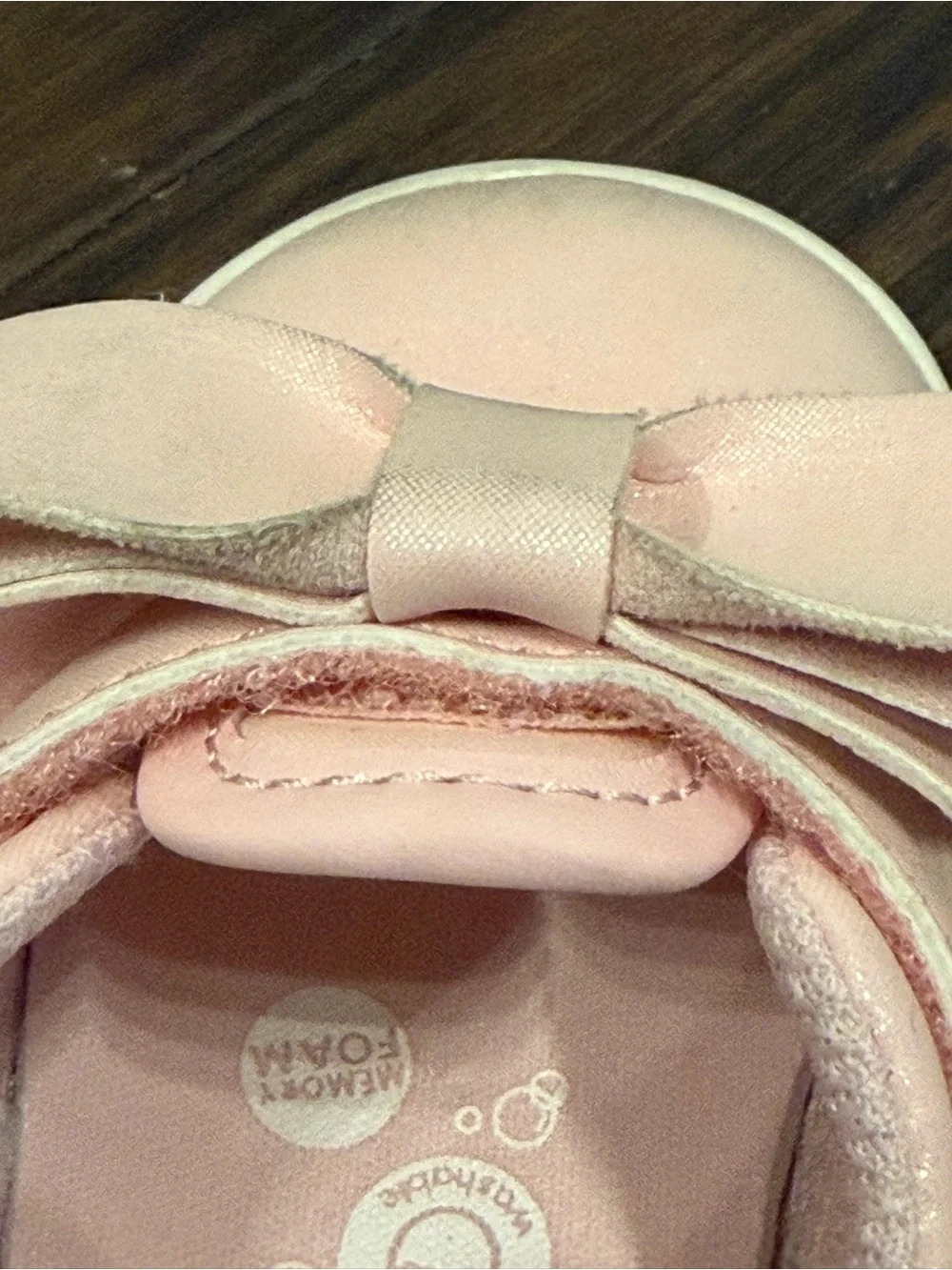 Stride rite 360 Kamila Mary Jane pink shimmer bow shoes TGO20710 baby girls